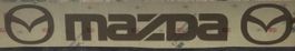 Mazda Aufkleber für Heck/Front scheibe