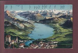THUNERSEE und Umgebung - Vogelschau