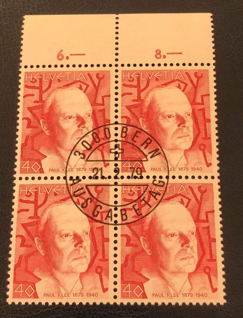 Tutti i francobolli: 4 er Block Nr.627 mit Vollstempel Bern – Usato da Aarau venduto da Billa007