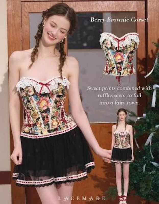 Tops: Lacemade Berry Brownie Corset – Neu (gemäss Beschreibung) aus Oensingen von ped_wb6r 2