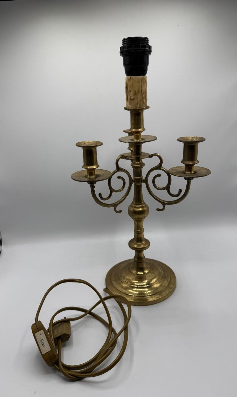 Bougeoirs: Messing Lampe / Kerzenständer Lampe – D'occasion à Sachseln par BONATI01