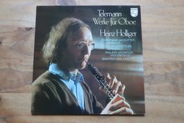 TELEMANN WERKE FÜR OBOE HEINZ HOLLLIGER -  VINYL LP