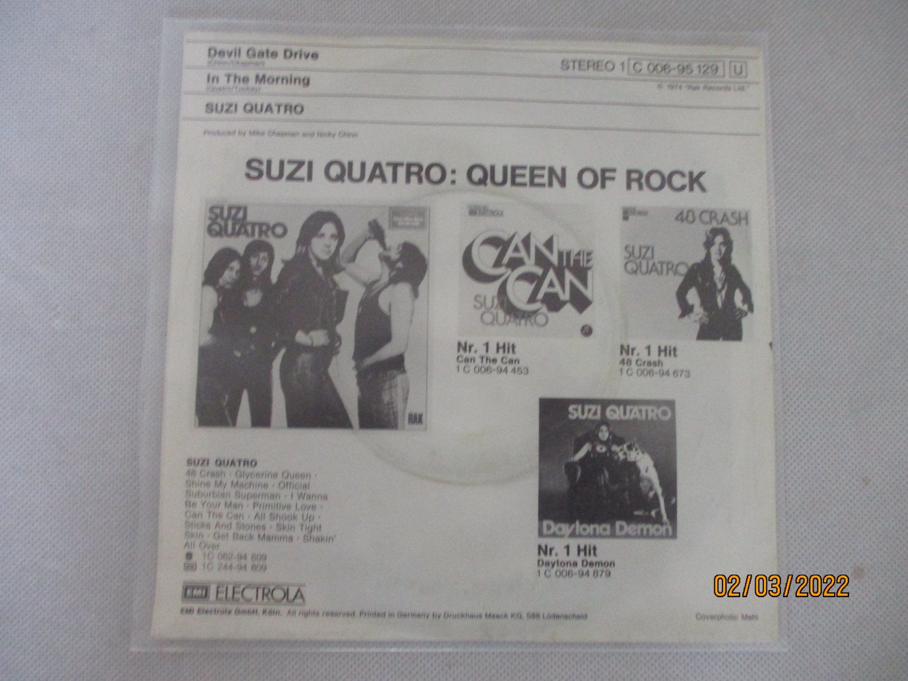 Vinyles: Suzi Quatro – Devil Gate Drive – D'occasion à Liestal par Disc-Point 1