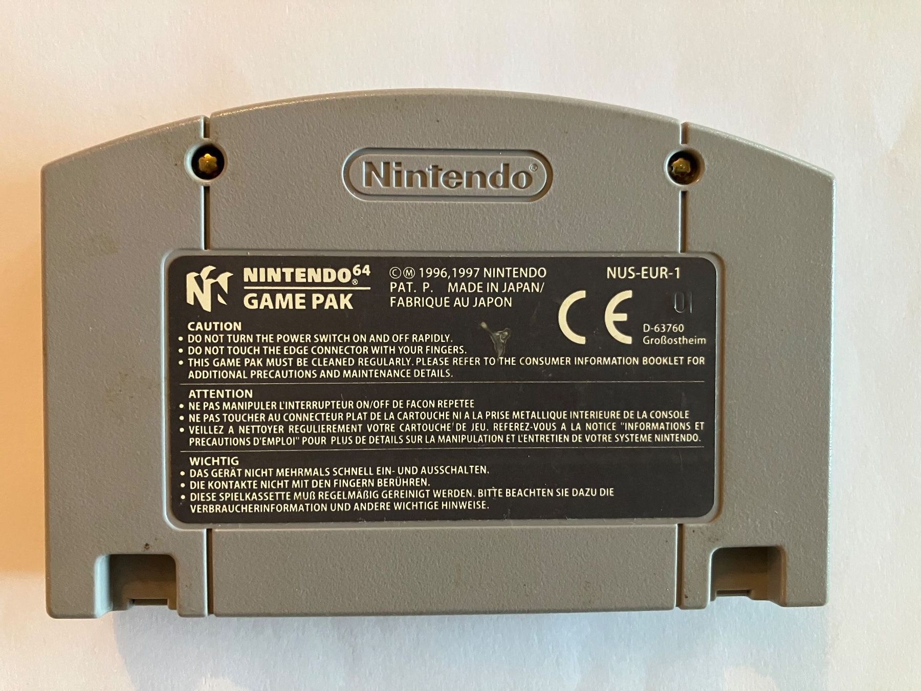 Nintendo Giochi: FIFA 99 – N64 – Usato da Ecublens VD venduto da Lenordique 1
