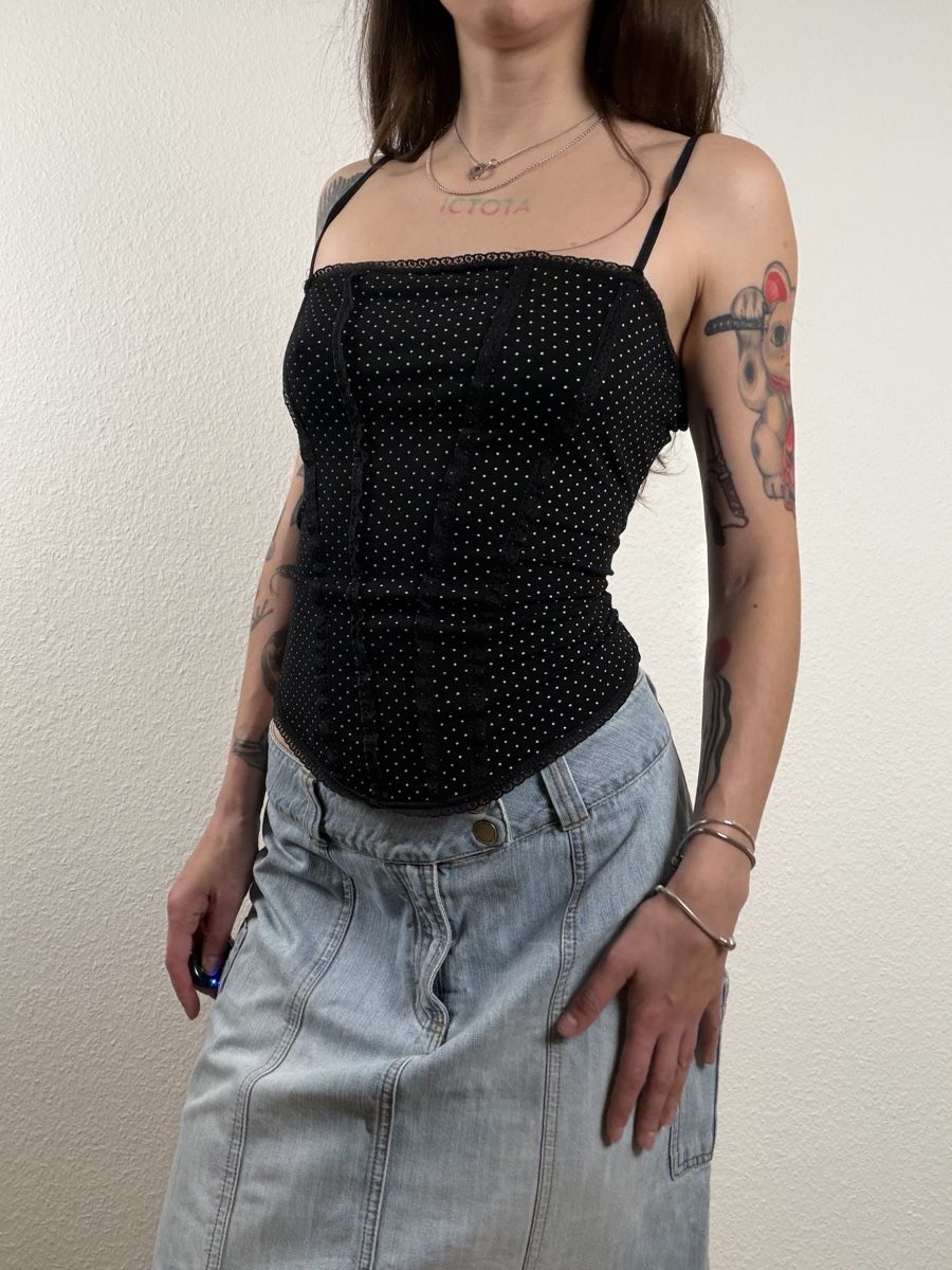 H&M Tops: H&M Top black white polka dots – D'occasion à Knonau par Grapesvintage 2