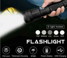 Taktische 2000LM LED Taschenlampe USB 1000meter Leuchtweite
