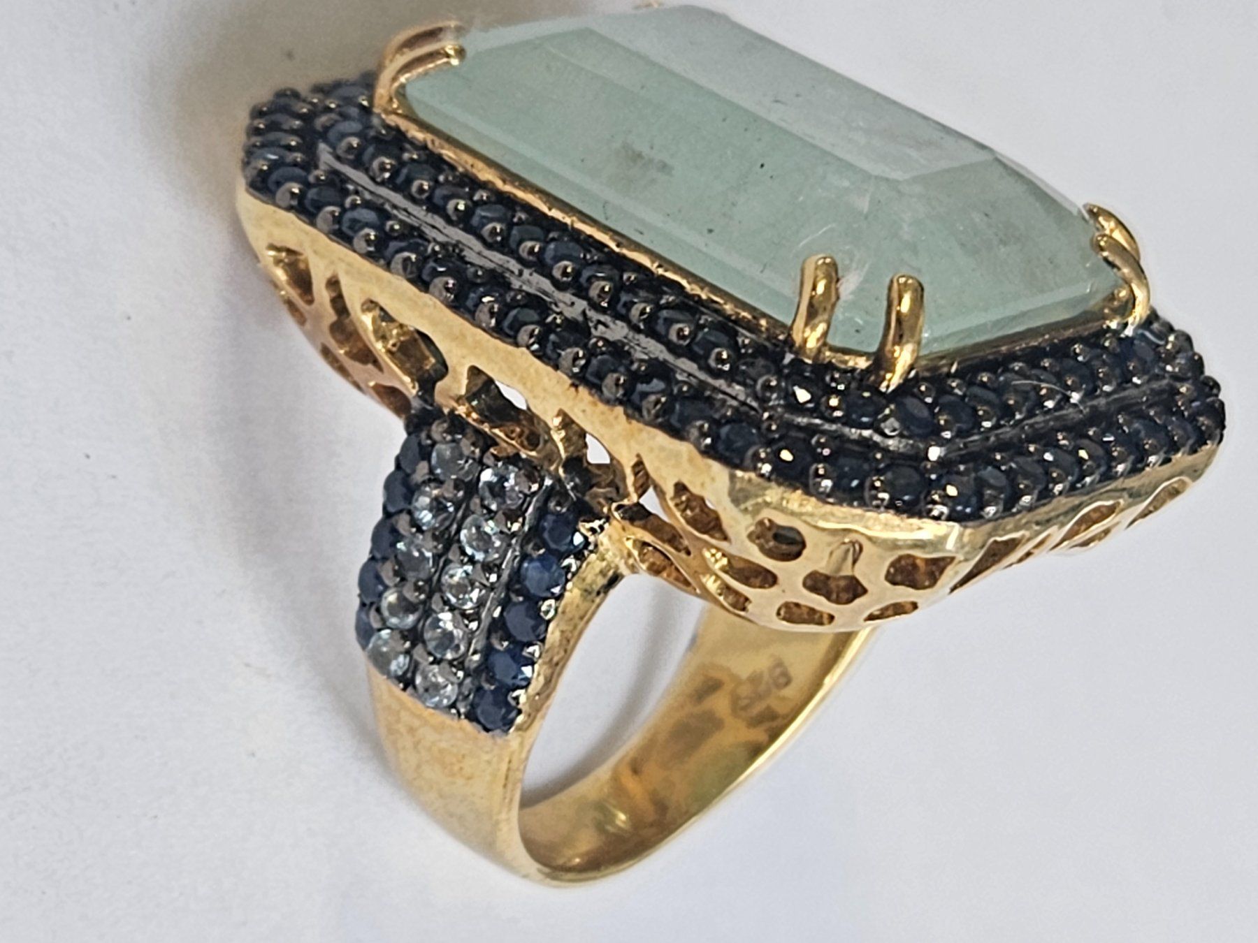 Bagues: Aquamarin Safir Ring – Neuf (Voir description) à Zürich par benedikt12 1