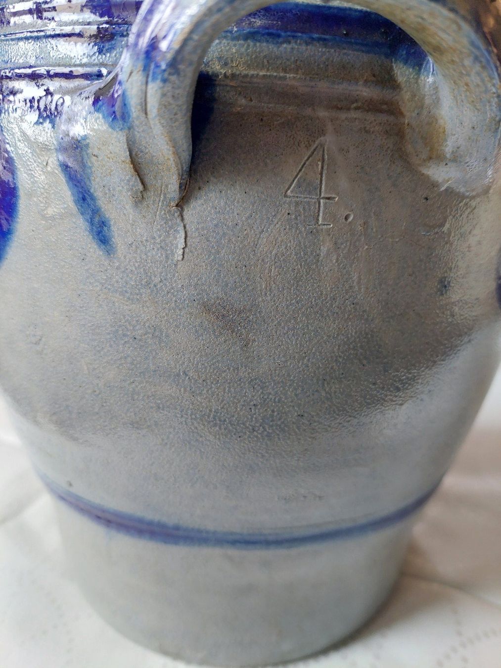 Alle Dekorationen: Rustikale Vintage Keramiktopf ,mit blauem Dekor – Gebraucht aus Veltheim AG von fredy_richner 3