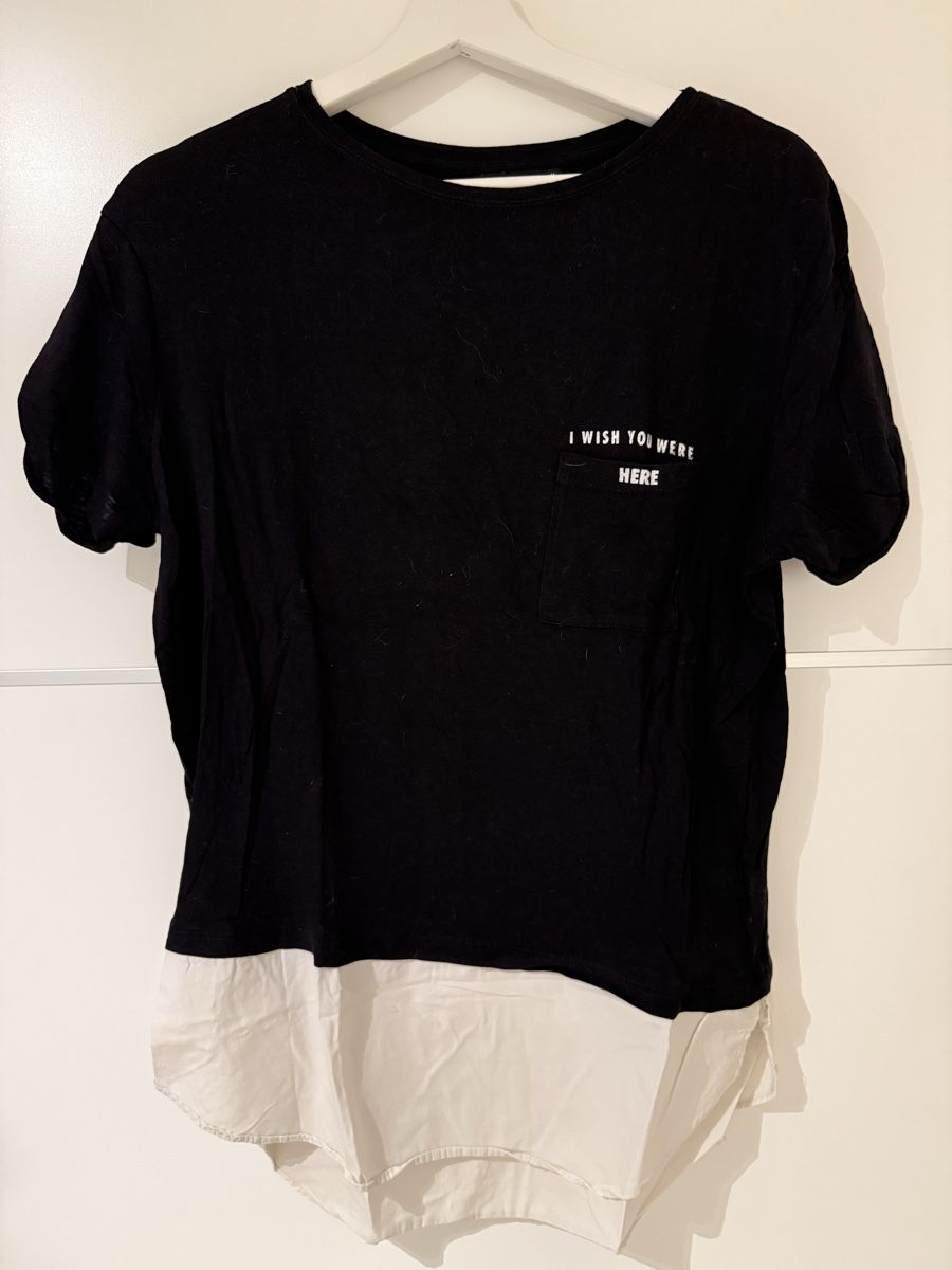 Bershka T-Shirts: T-Shirt schwarz-weiss – Gebraucht aus Luzern von vivientth