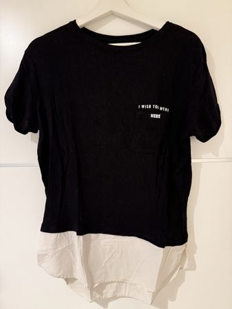 T-Shirt schwarz-weiss