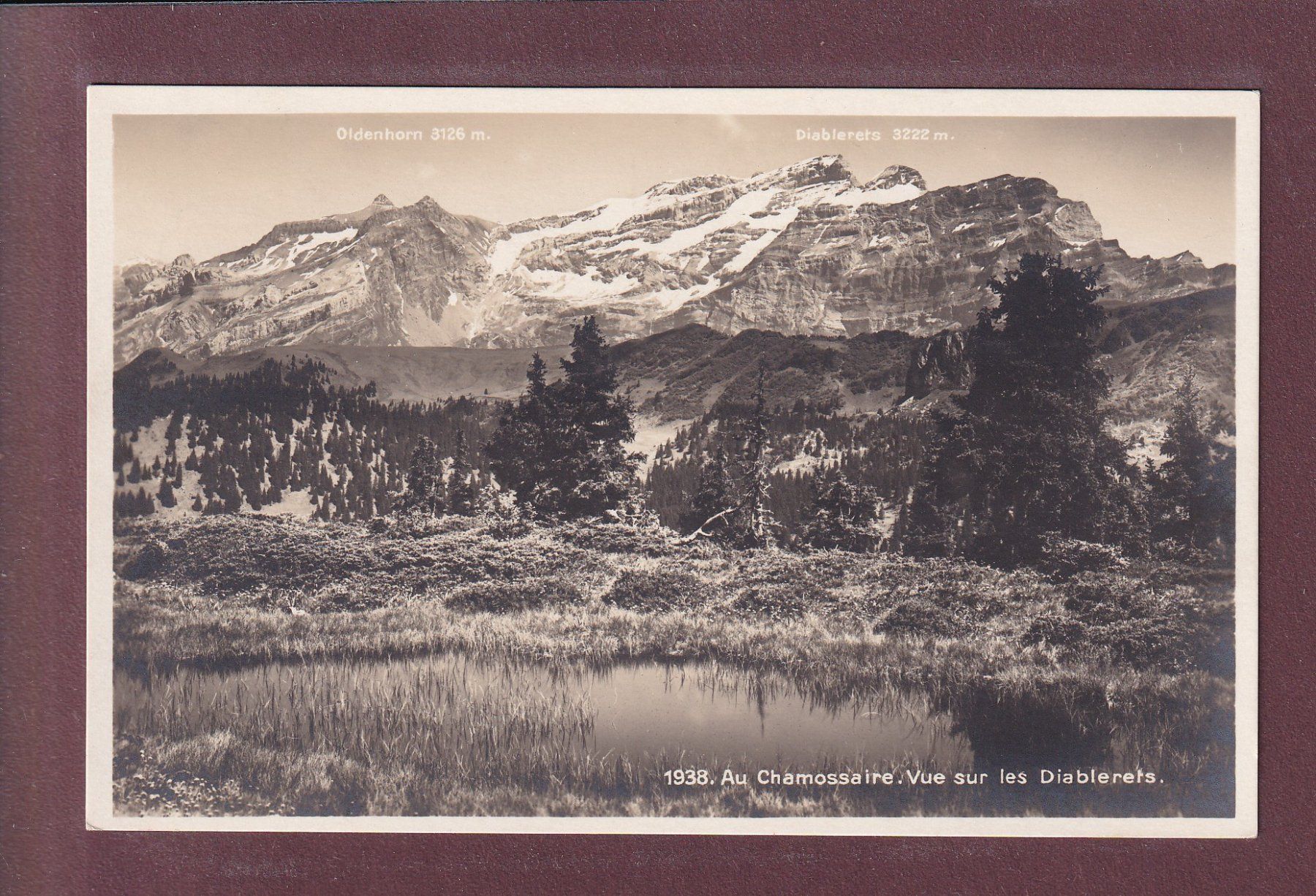 Cartes postales: Au CHAMOSSAIRE - Diablerets - Oldenhorn – D'occasion à Pully par nicecards