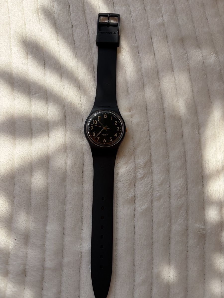 Swatch Orologi: Swatch Uhr schwarz, Gent, neu – Nuovo (secondo la descrizione) da Möhlin venduto da seerose6 2