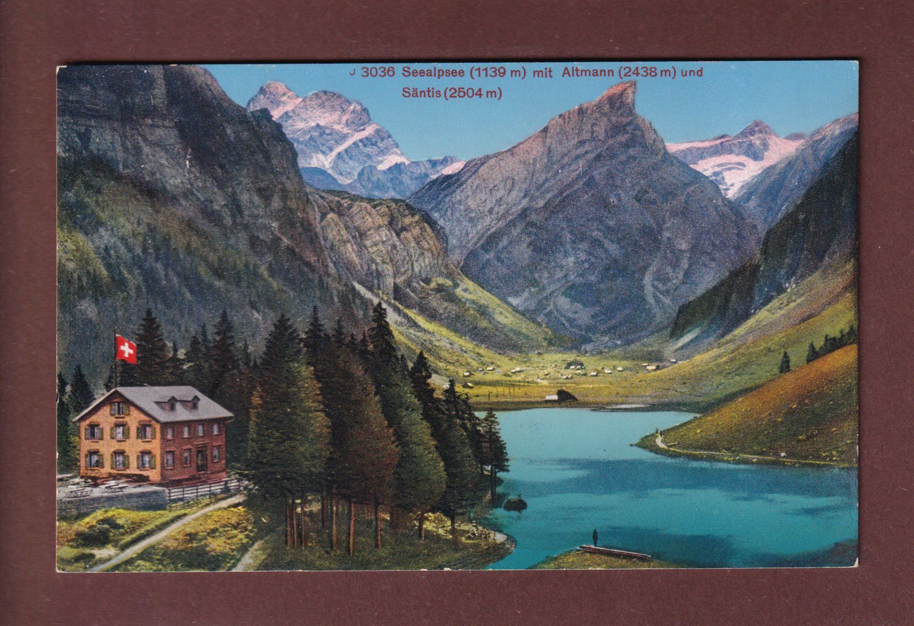 Cartoline postali: SEEALPSEE - Altmann - Säntis – Usato da Pully venduto da nicecards-shop