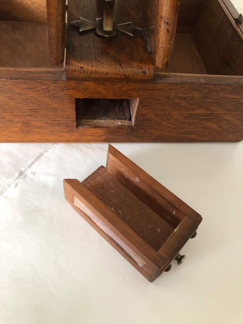 Sigari: Zigarren- Zigarettenbox/Eichenholz 1890 Top Zustand – Usato da Rudolfstetten venduto da vamosich 6
