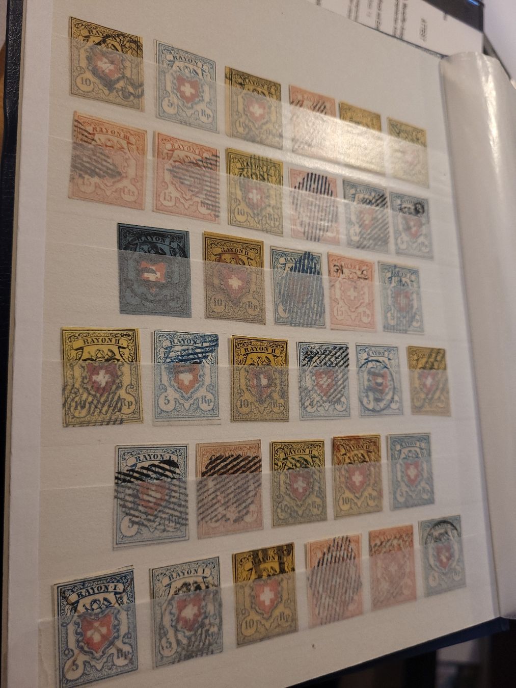 Alle Briefmarken: Hochkarätige RAYON-Sammlung 34 Top Exemplare – Gebraucht aus Uesslingen von WHALESTAMPS 1