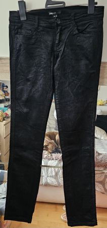 Pantalon en velours côtelé noir MANGO, taille 38