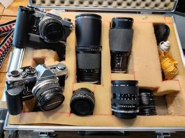 Olympus Schönes umfangreiches Vintage-Foto-Set 