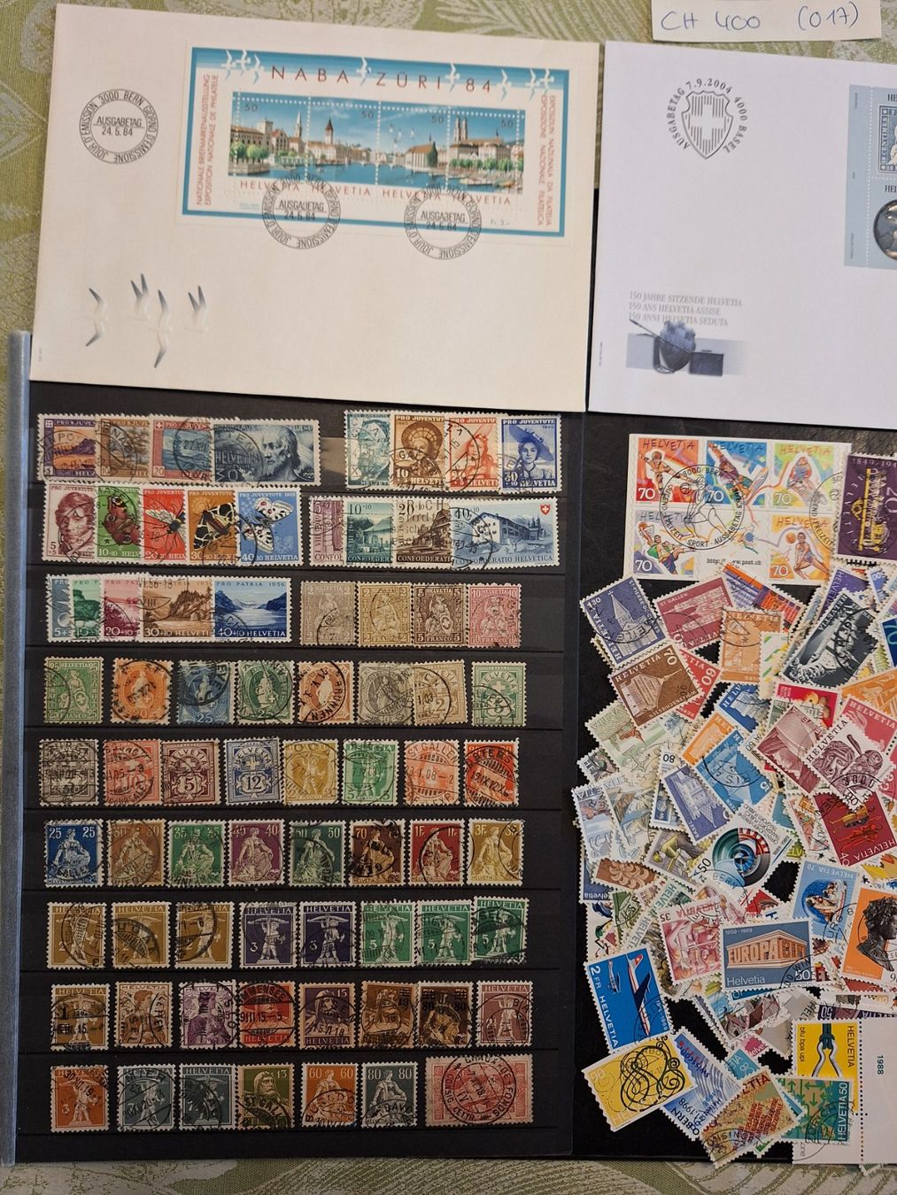 Tutti i francobolli: CH: 400 VERSCHIEDENE GESTEMPELTE (017) – Usato da Genolier venduto da Antoine30 1