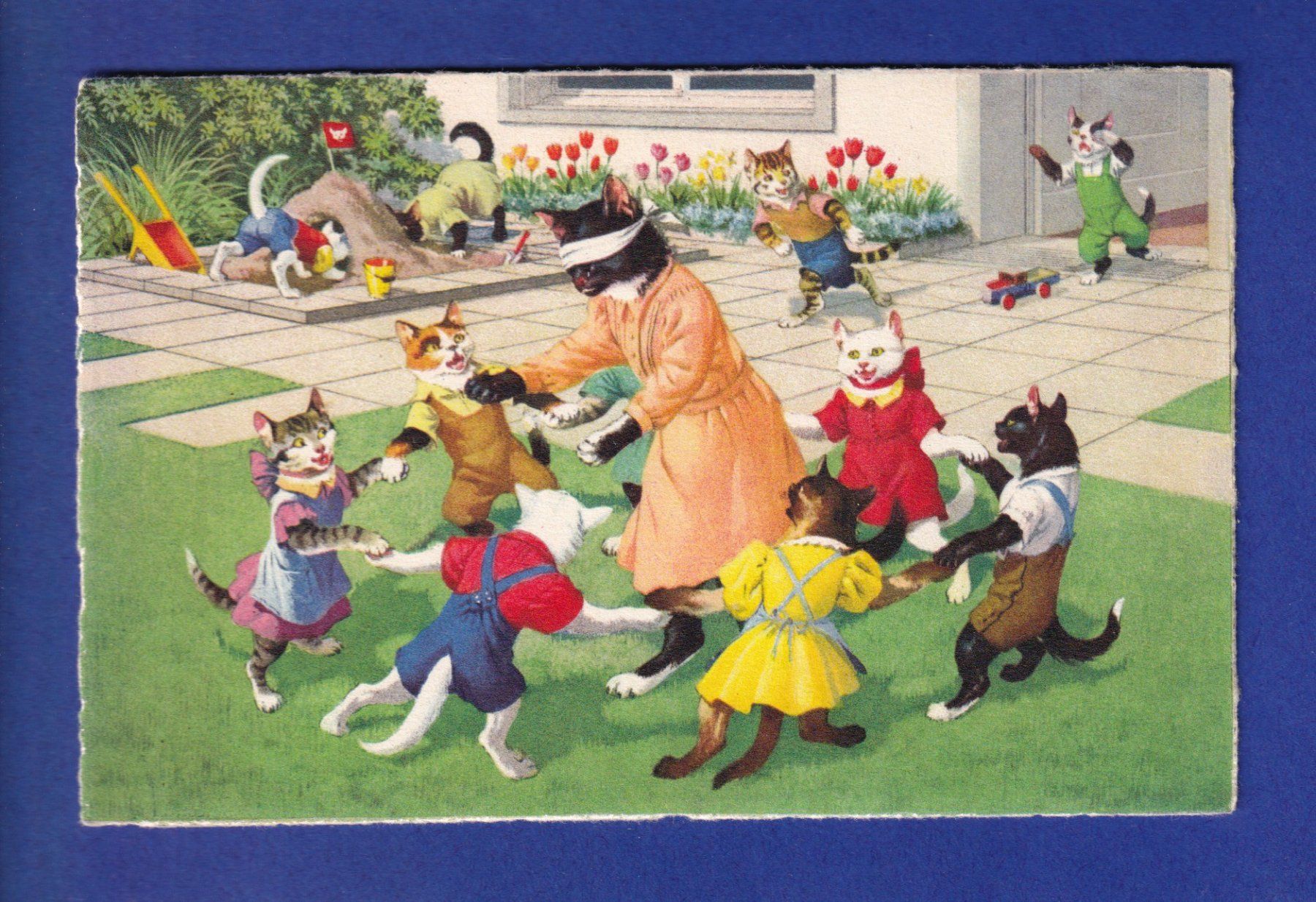 Cartoline postali: CHAT - Chat humanisés – Usato da Pully venduto da nicecards-shop