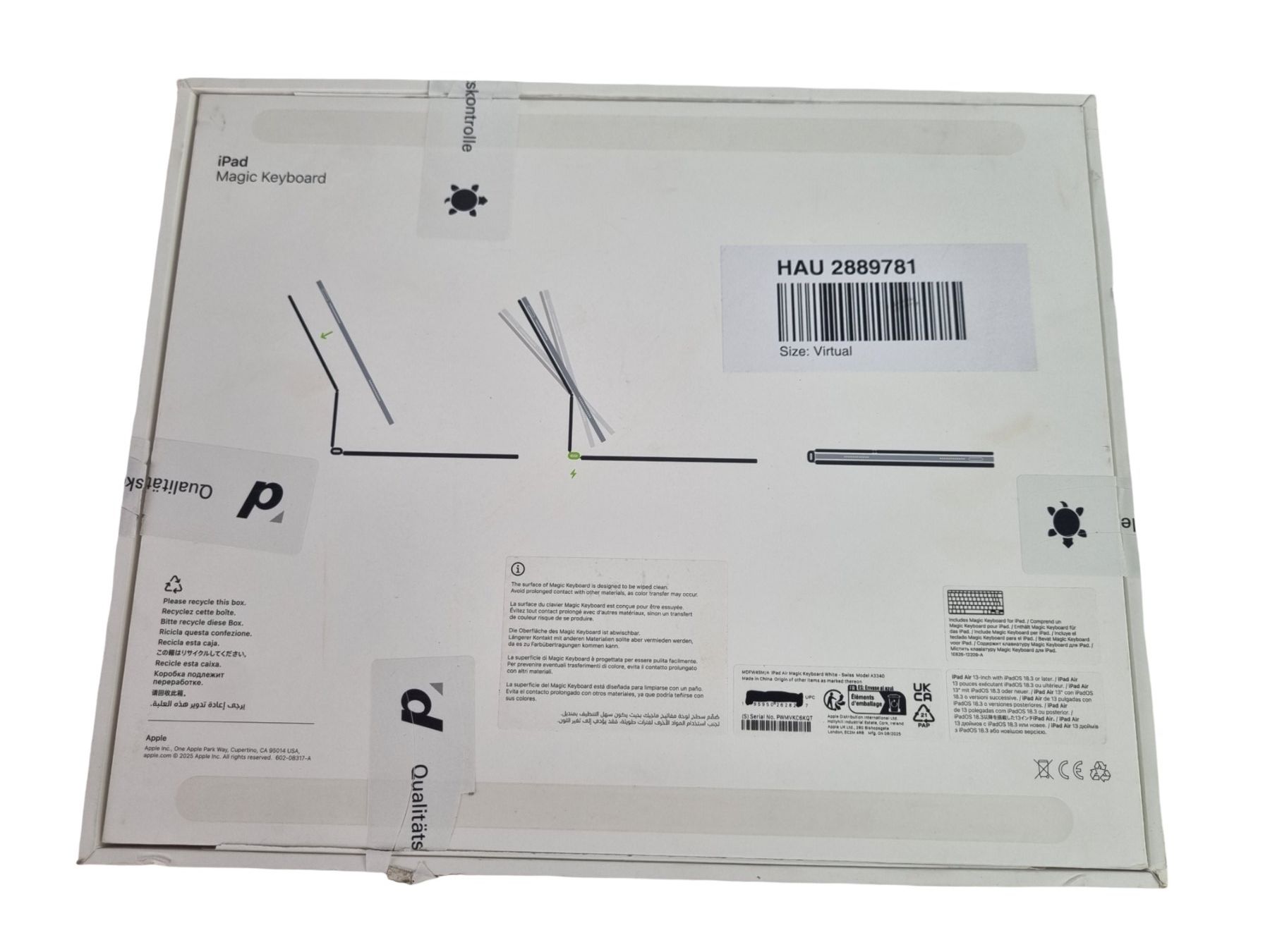 Apple Claviers: APPLE Ipad Magic Keyboard – Neuf (Voir description) à Wangen b. Olten par Restwert_Wangen 2