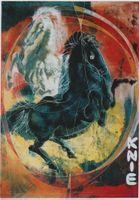 KNIE ZIRKUS PFERDE DRESSUR 1965 Original Plakat