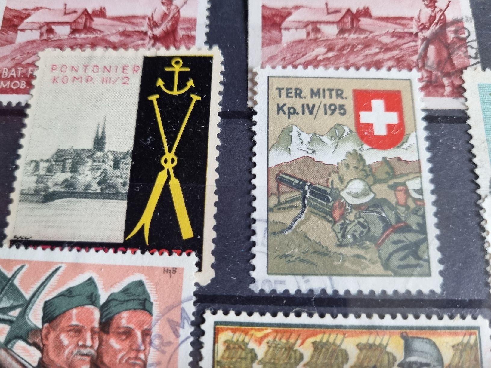 Alle Briefmarken: SAMMLUNG: SOLDATENMARKEN - GESTEMPELT  – Gebraucht aus Heimenschwand von rog_p7h9 3