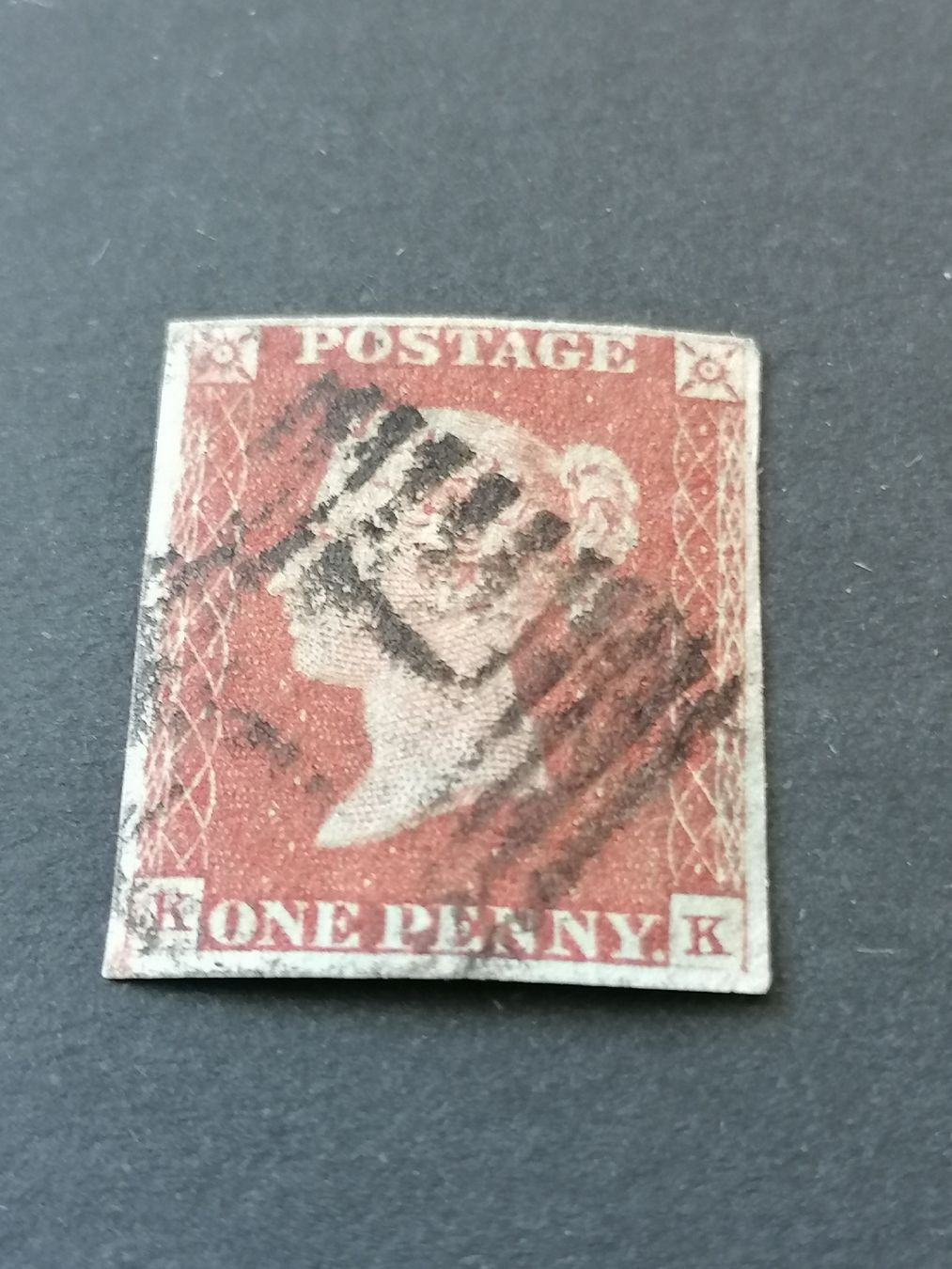 Alle Briefmarken: One Penny red 1841  – Gebraucht aus Happerswil von tschergi