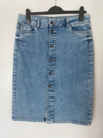 Jeansrock mit Knöpfen, Grösse 40, C&A Jessica