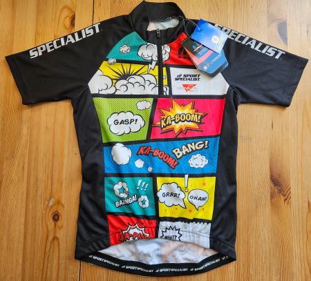 Radtrikot Kinder Comic Gr. 140 NEU Velo Radsport Trikot