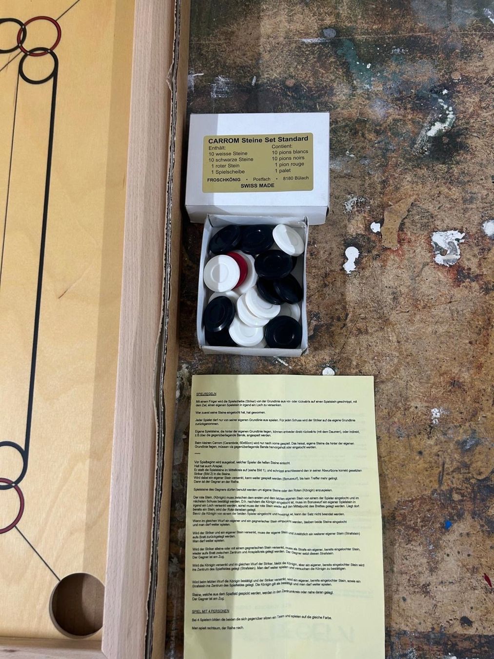 Giochi: Brettspiel Carrom Carambol 66cm – Usato da Staufen venduto da MARINTSUM 3