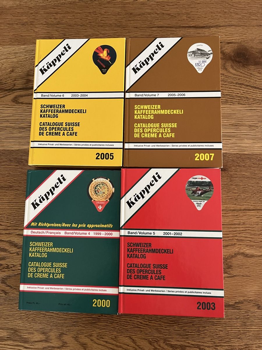 Libri: Kaffeerahmdeckeli Kataloge  – Nuovo (secondo la descrizione) da Schliern b. Köniz venduto da medion3098