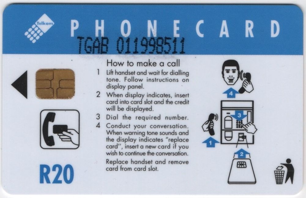 seltene R20 Chip-Telefonkarte von SÜDAFRIKA | Kaufen auf Ricardo
