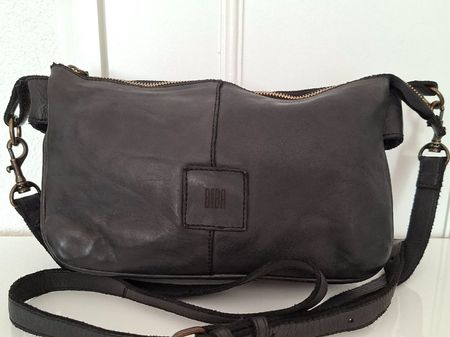 Sac BIBA en cuir véritable – bandoulière réglable vintage