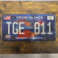  🇺🇸 U.S. Autoschild, Virgin Islands TGE 811 - ORIGINAL 