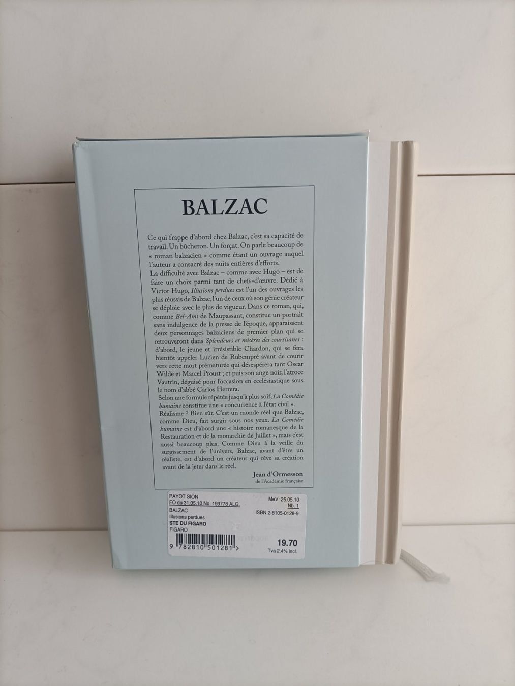 Libri: Illusions perdues / Honoré de Balzac / La bibliothèque -9- L – Usato da crans montana venduto da AB3963 1