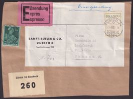 SCHWEIZ 1957, FRANCOZETTEL IV (Kreis 19 mm)