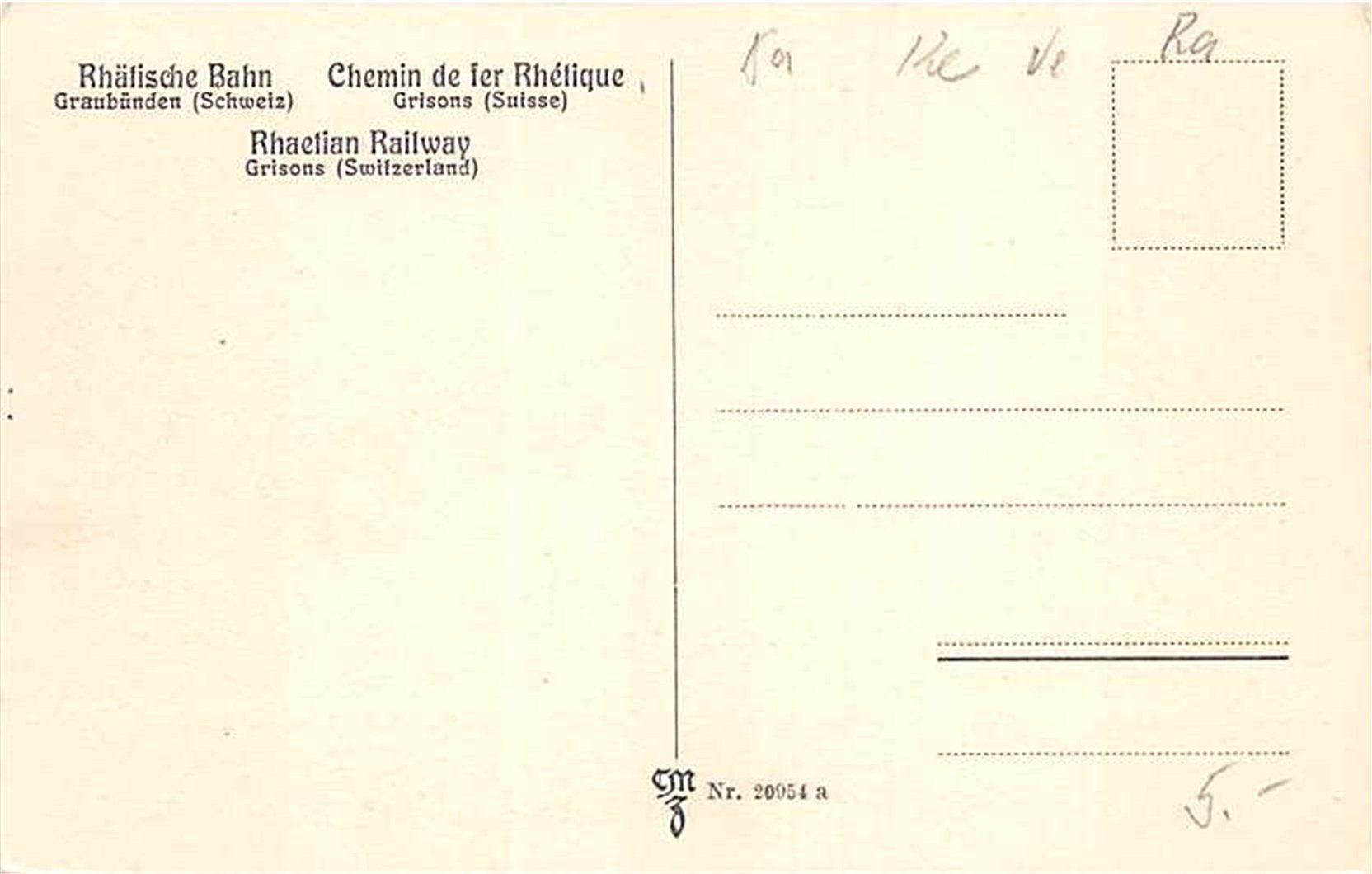 Cartoline postali: Klosters, Silvrettagruppe – Usato da Ottikon b.Kemptth. venduto da Neptun1974 1
