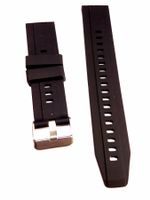 Bracelet de montre silicon   20mm  unisex noir