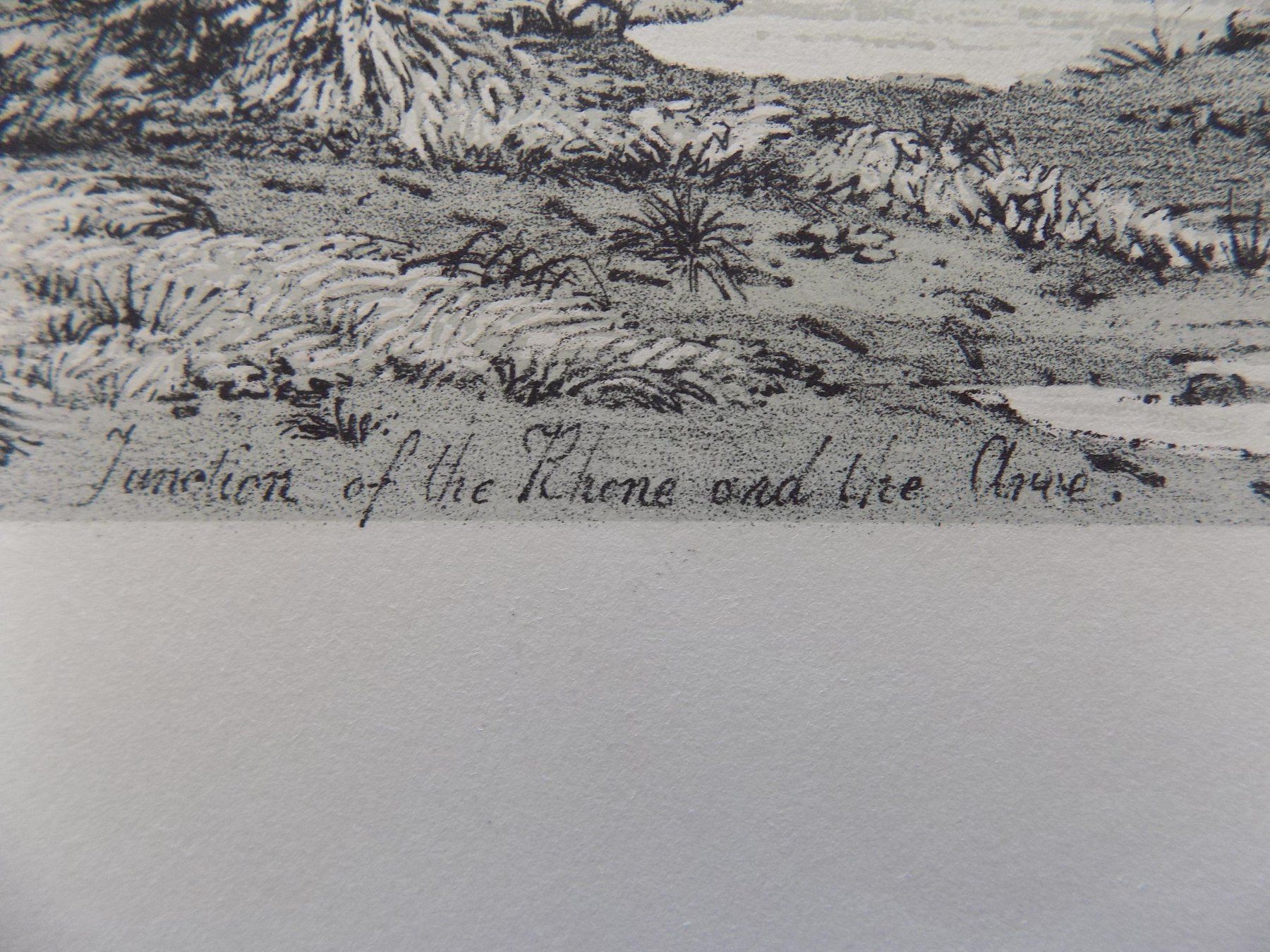 Gravures: Junction Rhone Arve Lithographie – D'occasion à Risch par Antikfee 2