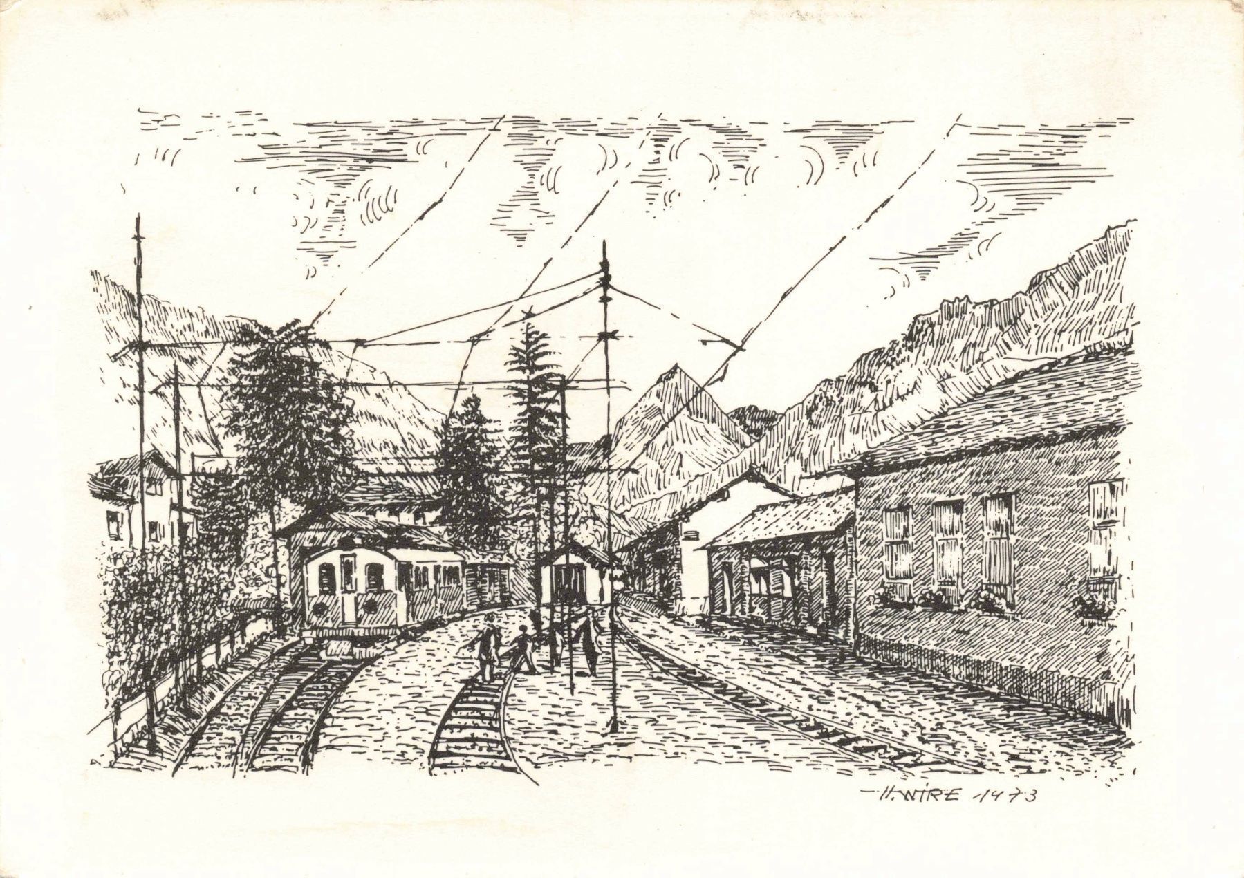 Cartoline postali: Stazione Acquarossa Tram Straßenbahnen – Usato da Biasca venduto da Blenio71