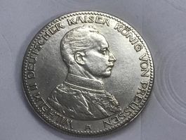 Münze 5 Mark 1914 Wilhelm II Deutsches Kaiserreich Preußen