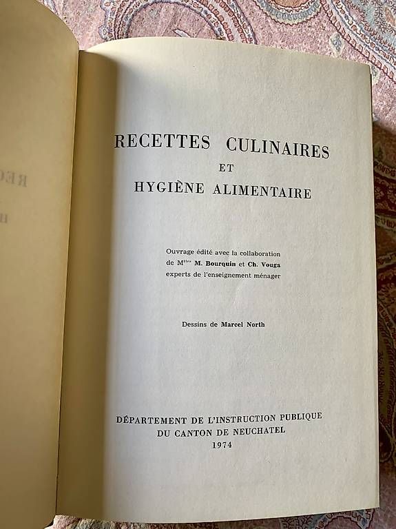 Livres: Recettes culinaires Neuchâtel 1974 – D'occasion à Montreux par Barber_Swiss_Vintage 3