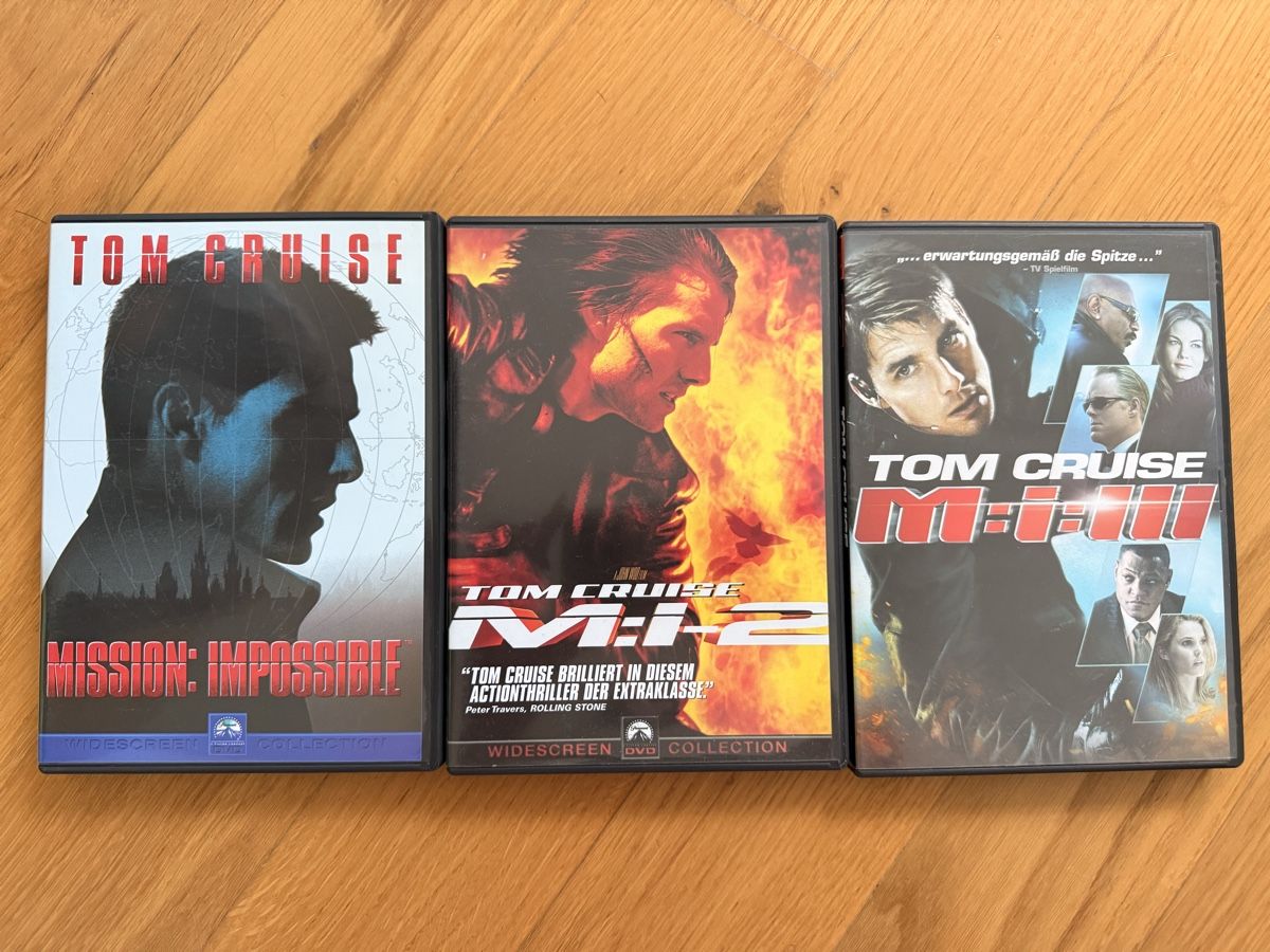 Tutti i DVDs: Mission Impossible DVD Set Teil 1 - 3 – Usato da Kölliken venduto da nerdorado