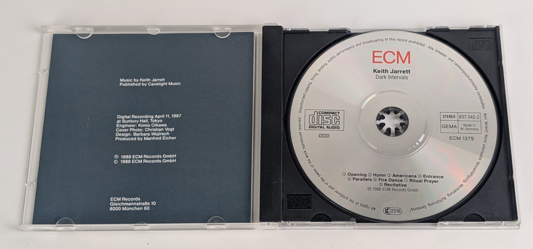 CD: Keith Jarrett - Dark Intervals - seltene CD, Top! – Usato da Zürich venduto da 1.Simon 2