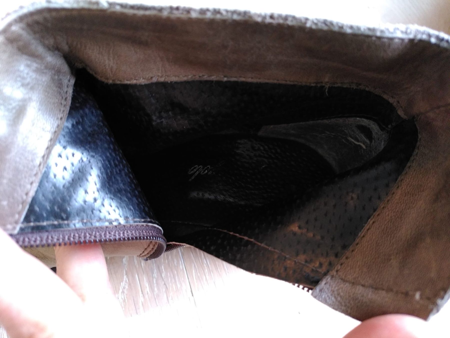Damenschuhe: Graue Leder Stiefeletten Grösse 39 – Gebraucht aus Lugano von fab_h5r2 7