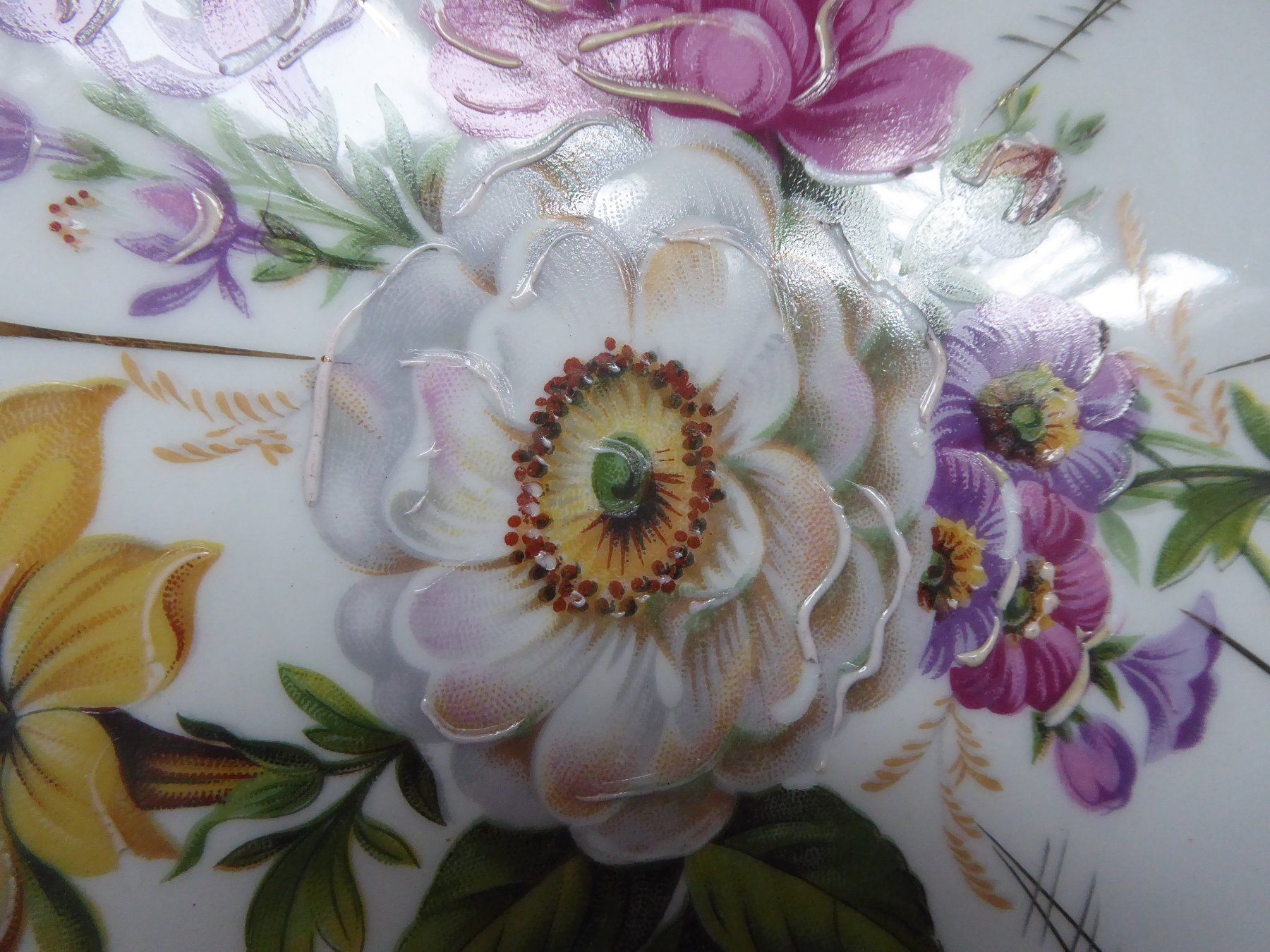 Piatti di portata: Tortenplatte LIMOGES mit Blumenbouquet – Usato da Pratteln venduto da Emmy 3