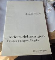 Federzeichnung Basler Helga u,Regio vom E. Champion 10 stk.