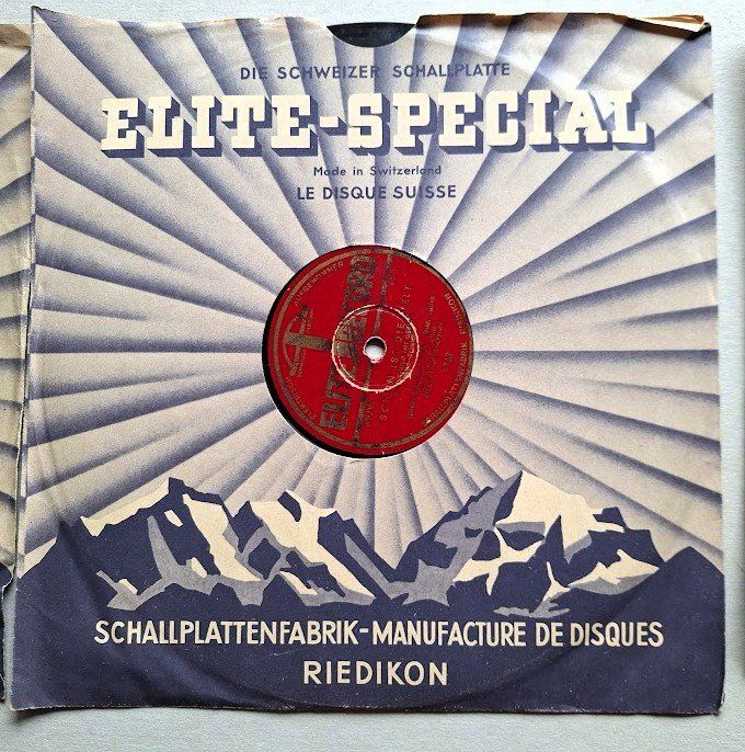 Schallplatten: 7 alte Langspielplatten mit Original Coover ca. 1945-1950 – Gebraucht aus Alpnach Dorf von MZ001 1