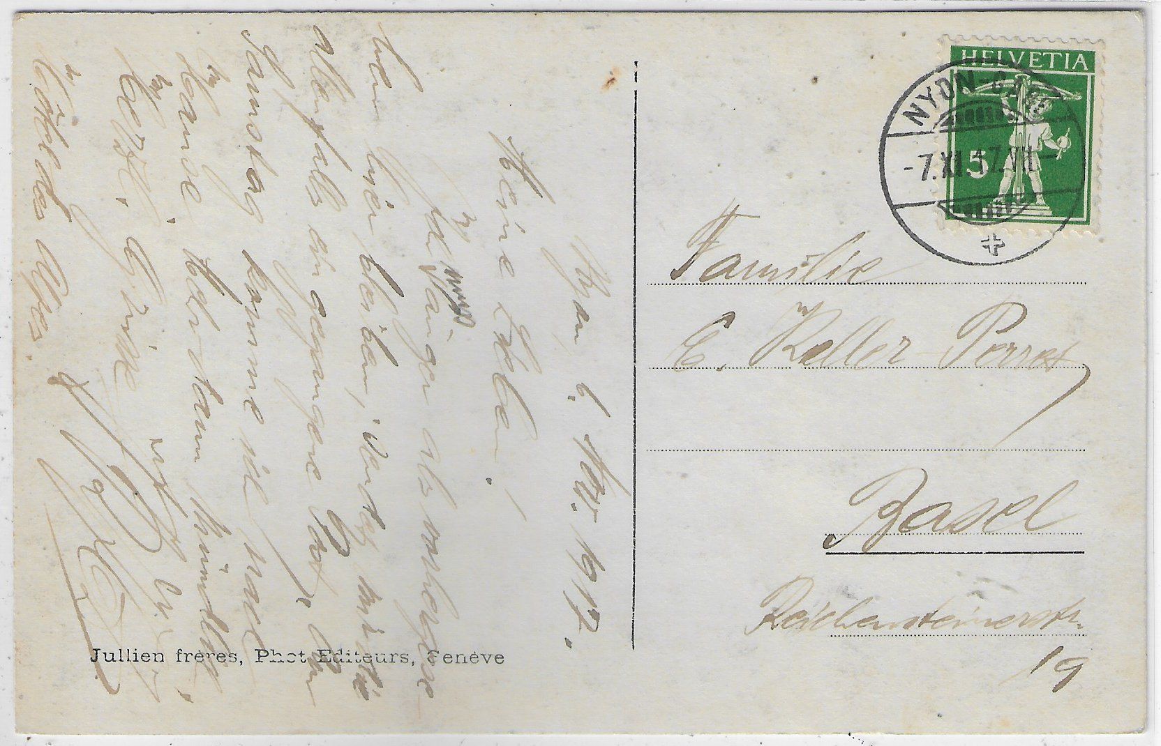 Cartes postales: Nyon - Le chateau – D'occasion à Ettingen par Kartenplanet 1
