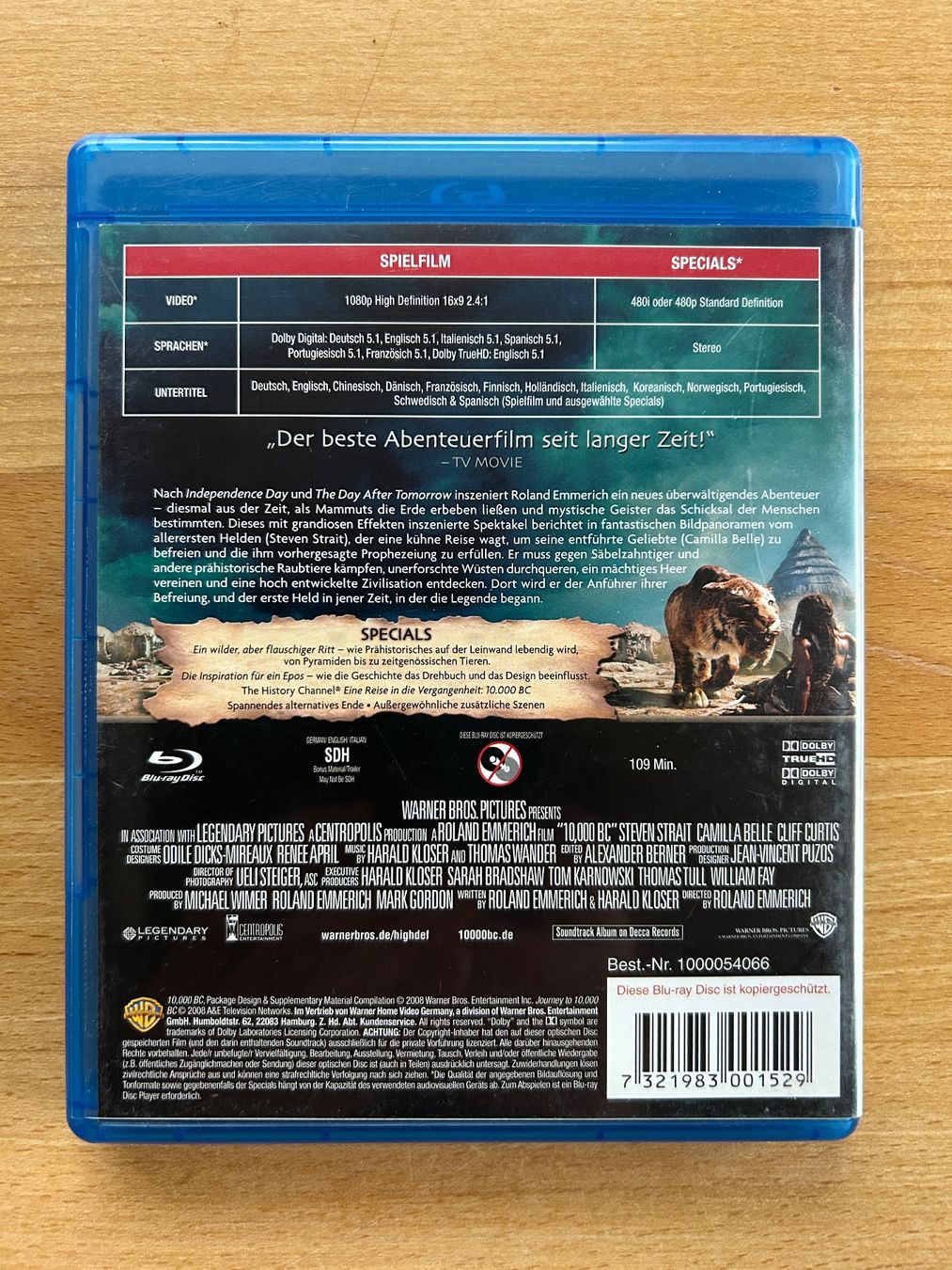 Tutti i DVDs: 10 000 BC Blu-Ray – Usato da Grosswangen venduto da che_gr 2